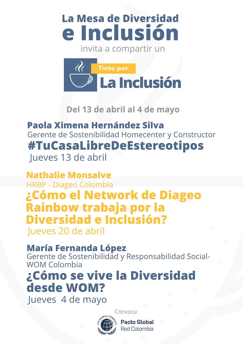 Invitación Tintos por la Inclusión Mayo 2023