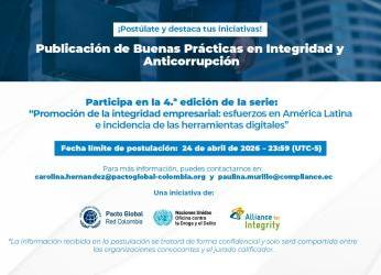 Postula tu empresa: Publicación de Buenas Prácticas en Integridad...